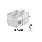 baffhome 6 Adet Petek Arkası Isı Yalıtım Levhası Alüminyum Folyo Radyatör Arkalığı