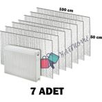 Baffhome 7 Adet Petek Arkası Isı Yalıtım Levhası Alüminyum Folyo & Radyatör Arkalığı - Açık Gri