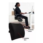 Baffhome Unisex Siyah Ortopedik Koltuk Minderi Araç Sandalye Bel Sırt Desteği Bel Dik Duruş Destek
