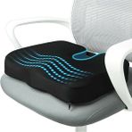 Baffhome Visko Cocix Minder Oturma Minderi Basur Minderi Ortopedik Oturma Minderi Oturma Simidi Yastığı - 59 x 39 cm - Siyah