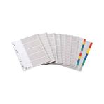 Bafix 1-12 Rakamlı Plastik A4 Seperatör