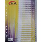 Bafix 1-20 Rakamlı Plastik A4 Seperatör