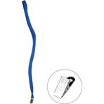 Bafix 3A 854 Yaka Kart Askı İpi Metal Klipsli Mavi Tekli (1 Adet)