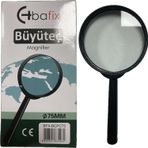 Bafix Büyüteç Cam Plastik Çerçeveli 75 Mm Büyüteç