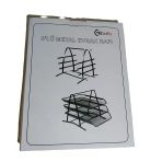 Bafix Evrak Rafı Metal Perforeli 3 Katlı Siyah Bfx-Mer9205S