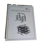 Bafix Evrak Rafı Metal Perforeli 3 Lü Siyah Bfx-Mer9205s