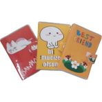 bafix not defteri pvc kaplı bfx-pvc karışık renk (4 lü paket) - 1