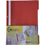 Bafix Plastik XL Kırmızı A4 Telli Dosya