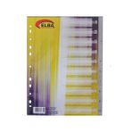 Bafix Seperatör 1-10 Rakamlı Plastik A4 ( 30 Adet)