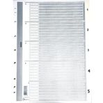 Bafix Seperatör 1-5 Rakamlı Karton A4 (50 Li Paket)