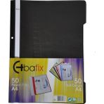 bafix telli dosya plastik a-4 siyah 66728 50 li (1 paket 50 adet) - Yok