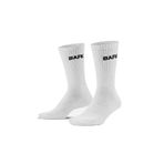 BAFK Force Beyaz Uzun Tenis Unisex Spor Çorabı (Beyaz, 36/40)