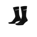 BAFK Force Siyah Uzun Tenis Unisex Spor Çorabı (Siyah, 41/45)