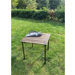 Bag The Joy 60*60*55 Cm Ahşap Katlanır Rulo Kamp Ve Piknik Masası Antrasit