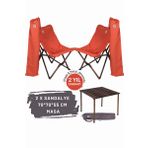 Bag The Joy Antrasit İskelet Kiremit Kılıf ve 70x70x55 CM Antrasit Masa Ahşap Katlanır Masa Sandalye Seti
