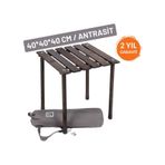 Bag The joy Mini Ahşap Katlanır Rulo Kamp ve Piknik Masası Antrasit