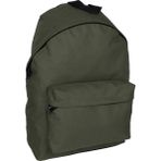 Bagacar 126 Su Geçirmez Kumaş Unisex Günlük ve Okul Sırt Çantası, Ayarlanabilir Askılı, Yeşil, 43x30x12 cm