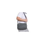 Bagacar 216 Klinkır Kaliteli Kumaş Çapraz Omuz Çantası Gri