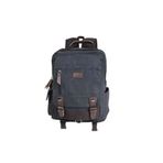 Bagacar 6235 Siyah Kanvas Kumaş Günlük ve Okul Sırt Çantası