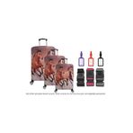 Bagacar Atlar 3Lü Set Valiz Kılıfı, 3 Lü Valiz Kemeri, 3Lü Valiz Etiketi