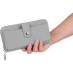 Bagacar Bozuk Para ve Telefon Bölmeli Kullanışlı Cüzdan Gri - 02-Gri
