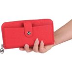 Bagacar Bozuk Para ve Telefon Bölmeli Kullanışlı Cüzdan Kırmızı - 240-Kırmızı