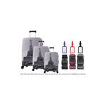 Bagacar Eyfel 3Lü Set Valiz Kılıfı, 3 Lü Valiz Kemeri, 3Lü Valiz Etiketi