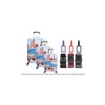 Bagacar Kule 3Lü Set Valiz Kılıfı, 3 Lü Valiz Kemeri, 3Lü Valiz Etiketi