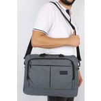 Bagacar Lacivert Unisex 15.6 İnç Laptop ve Evrak Çantası