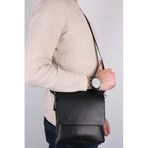 Bagacar Legend Leather 4262 Siyah Erkek Postacı Çapraz Hakiki Deri Çanta