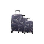 Bagacar Relax Büyük Orta Kabin Boy için 3 lü Valiz Kılıfı (Antrasit)