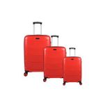 Bagacar Ultra Hafif Silikon 3lü Set Valiz Fıstık Yeşili+ETİKET HEDİYELİ! (Kırmızı)