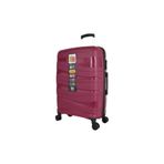 Bagacar Wave Bordo Sert Silikon Kırılmaz Kabin Boy Valiz