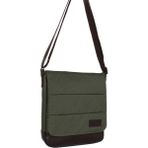 Bagacar Yeşil Unisex 13" 14" Laptop Mac Air Postacı Çantası - Küçük Boy
