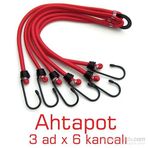Bagaj Lastiği Ahtapot Tip 1 Paket 6 Kancalı