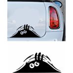 Bagajdan Bakan Gözler Sticker Araba Oto Motosiklet Karavan Sticker 00656 - 50x20 Cm - Siyah