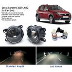 Bagajon Dacia Sandero 2009-2012 Beyaz LED Xenon Sis Farı Seti