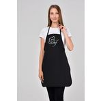 BAGAND Chef Baskılı Siyah Mutfak Önlüğü