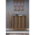 Bagax Karatay Model, Çam Renk,iç Ölçü 76 cm Dış Ölçü 80 cm Petek Kaplama, Dresuar - Beyaz