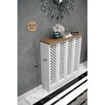 Bagax Petek Üstü Dekoratif Dresuar – Kalorifer Gizleme Antre Konsolu | Dar Alanlar İçin Modern ( İç 76) ( Dış 80 Cm) D7 Hazerançam