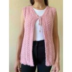 Bağcıklı Çeyizlik Yelek - Standart - 00406 Pembe