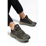 Bağcıklı Günlük Kullanıma Uygun Spor Ayakkabı Sneaker Erkek Mavi Haki Siyah Ortopedik Tabanlık HakiYarım 41