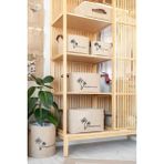 Bages 4'lü Set Jüt, Dolap Içi Çamaşır Çocuk Odası Oyuncak Düzenleyici Katlanır Saklama Sepeti Organizer - Açık Kahverengi