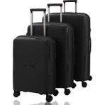 Baggaj V2408 Policarbon Valiz Siyah Set - Black