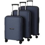 Baggaj V2408 POLİCARBON VALİZ SİYAH SET - Siyah
