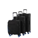 Baggaj V2412 Super Lıght Valiz Black Set