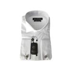 BAGGİ MAN Baggi AtaYaka Slim Fit Metal Düğmeli %100 Pamuk Gömlek