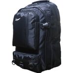 Baggor 50 Lt Siyah Büyük Boy Su Geçirmez Çok Gözlü Yürüyüş-Seyahat-Okul-Dağcı-Trekking Sırt Çantası