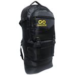 Baggor 65+10 Litre Çift Körüklü Siyah Su Geçirmez Çok Gözlü Laptop Bölmeli Çok Gözlü Destek Kemerli Erkek Bayan Okul-Kampçı-Seyahat-Dağcı-Outdoor-Trekking Sırt Çantası