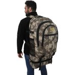 Baggor 90 Litre Körüklü + Ayakkabılık Su Geçirmez Çok Gözlü Laptop Bölmeli Destek Kemerli Erkek Bayan Okul-Kampçı-Seyahat-Dağcı-Outdoor-Trekking Sırt Çantası (Kamuflaj)